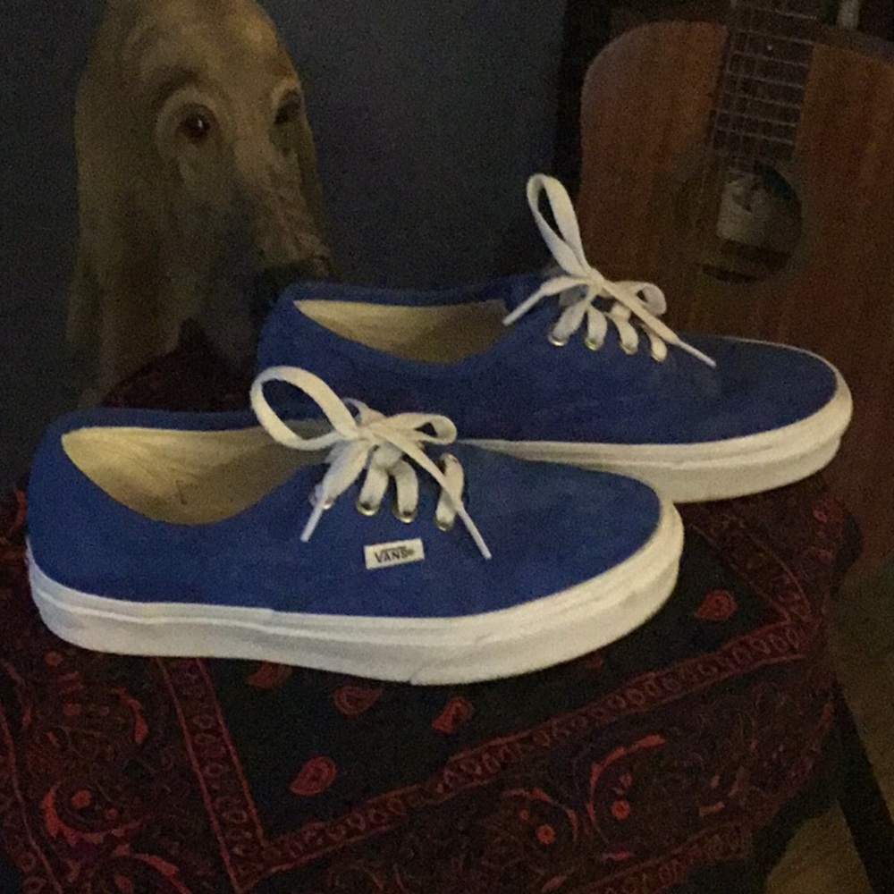 Vans scotchgard blue suede sneakers 6 women’s